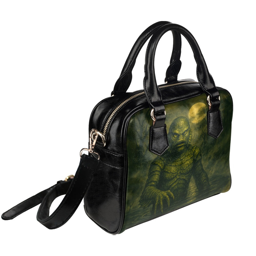 Black Lagoon Monster Shoulder Handbag