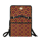 Haunted Hotel Carpet Canvas Bag back view with shoulder strap
