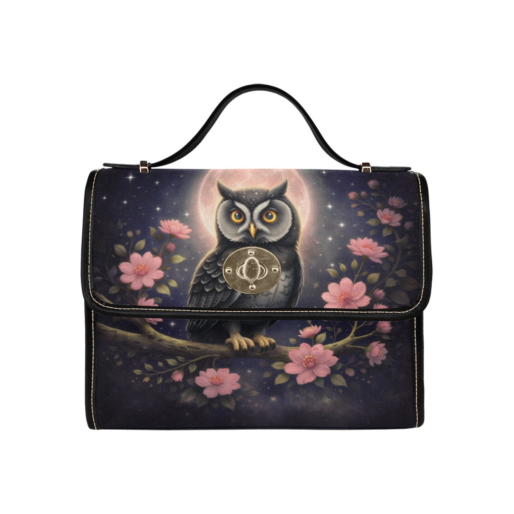 Owl & Flowers Canvas Bag