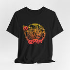 ’Tis the Season Skeleton Pumpkin Shirt draped front view