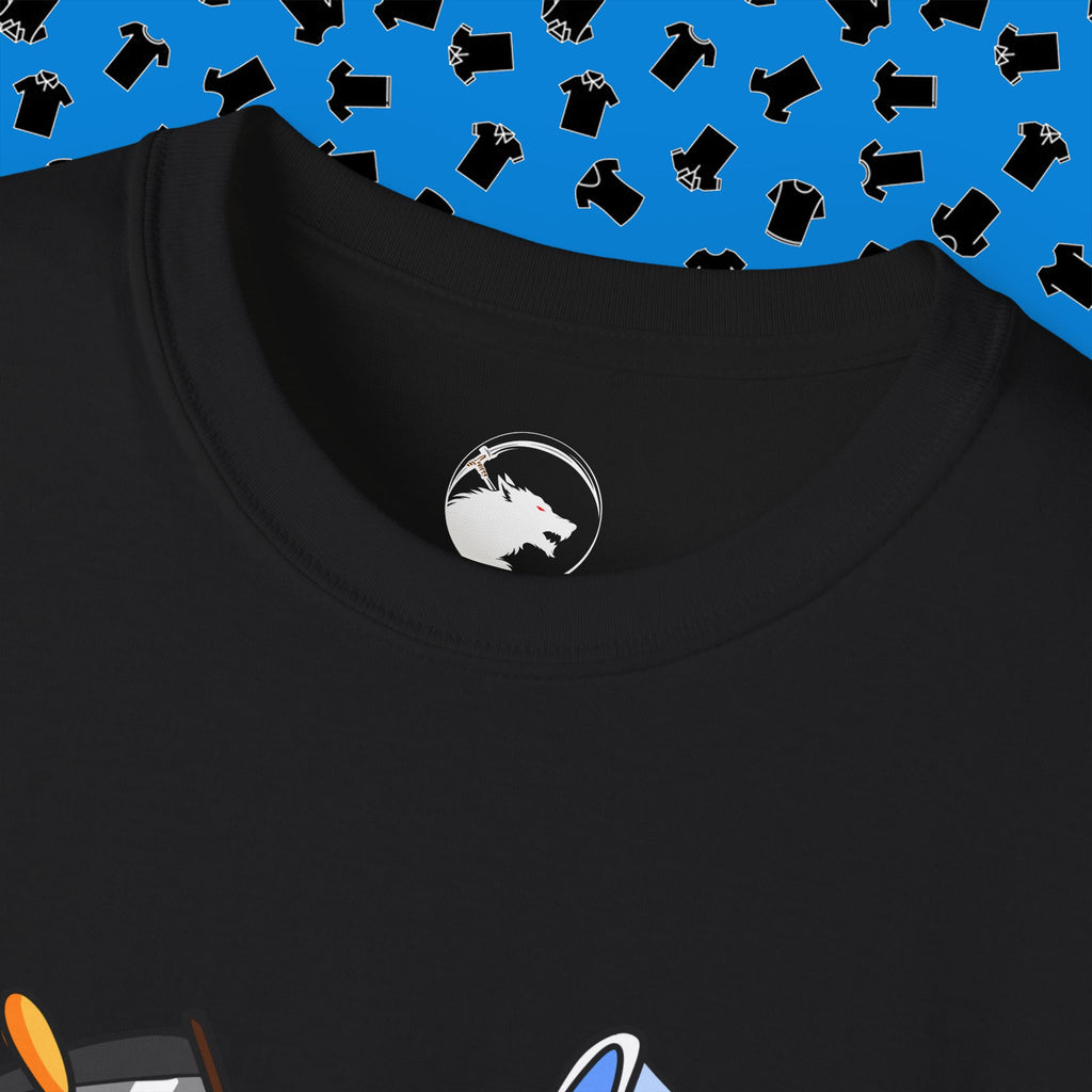 Coffee First T‑Shirt  Cute Dog Drinking Coffee Graphic Tee