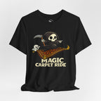 Magic Carpet Ride Grim Reaper Shirt draped front view