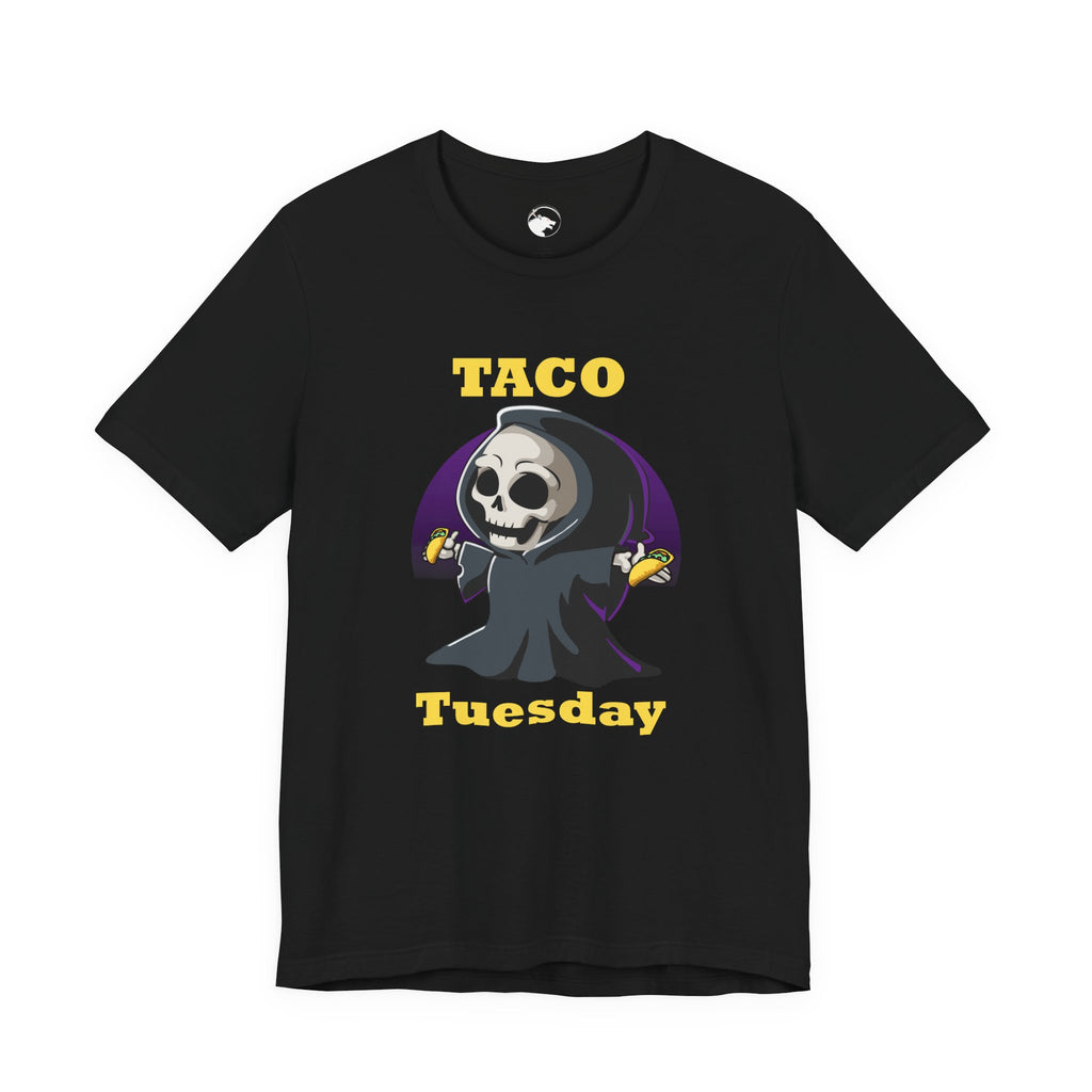 Taco Tuesday Tee  Cute Grim Reaper Holding Tacos Funny Food Lover Shirt