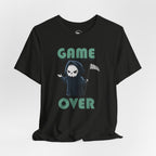 Game Over Grim Reaper Shirt draped front view