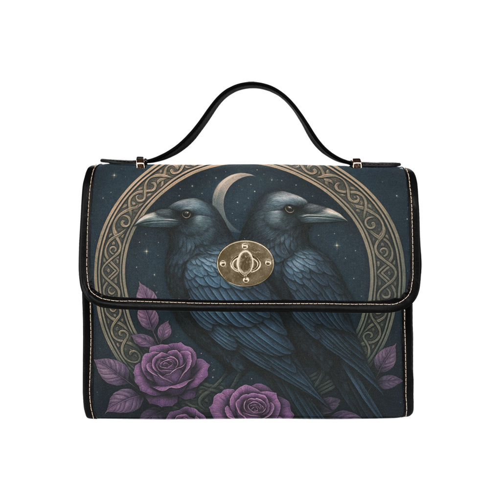 Twin Crows Canvas Bag