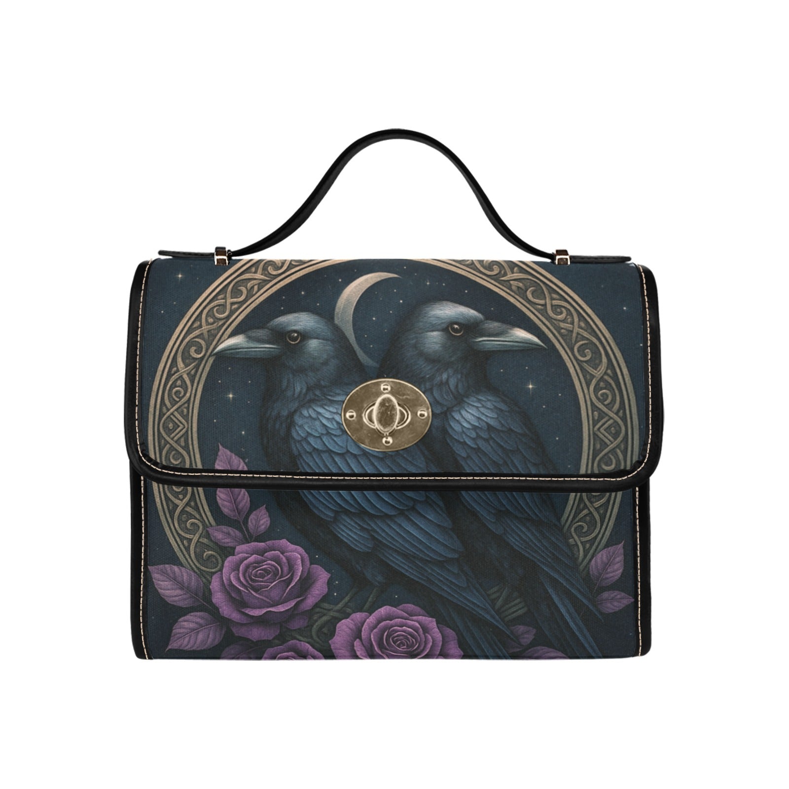 Twin Crows Canvas Bag