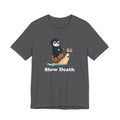 Slow Death Snail Tee — Cute Grim Reaper Graphic T‑Shirt