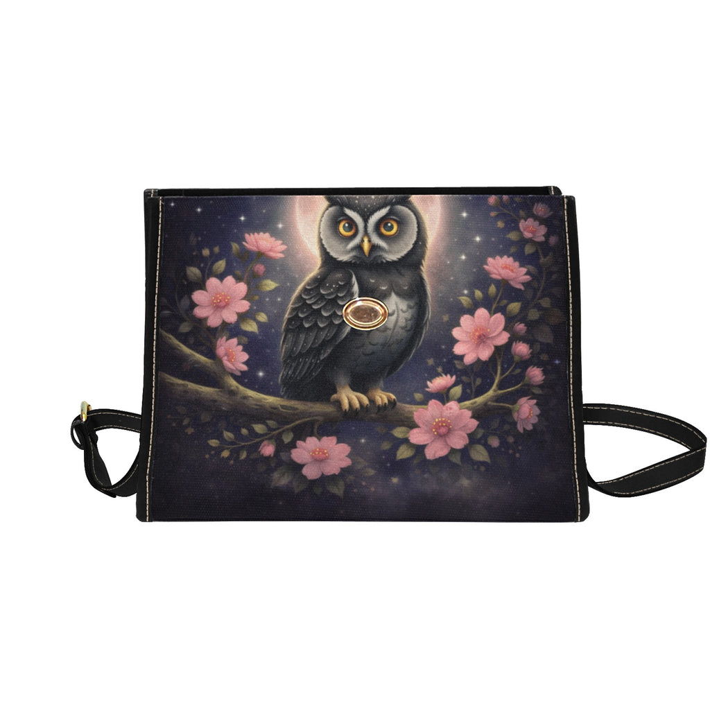 Owl & Flowers Canvas Bag
