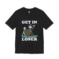 Get In Loser Grim Reaper T-Shirt  Funny Halloween Skeleton Boat Tee
