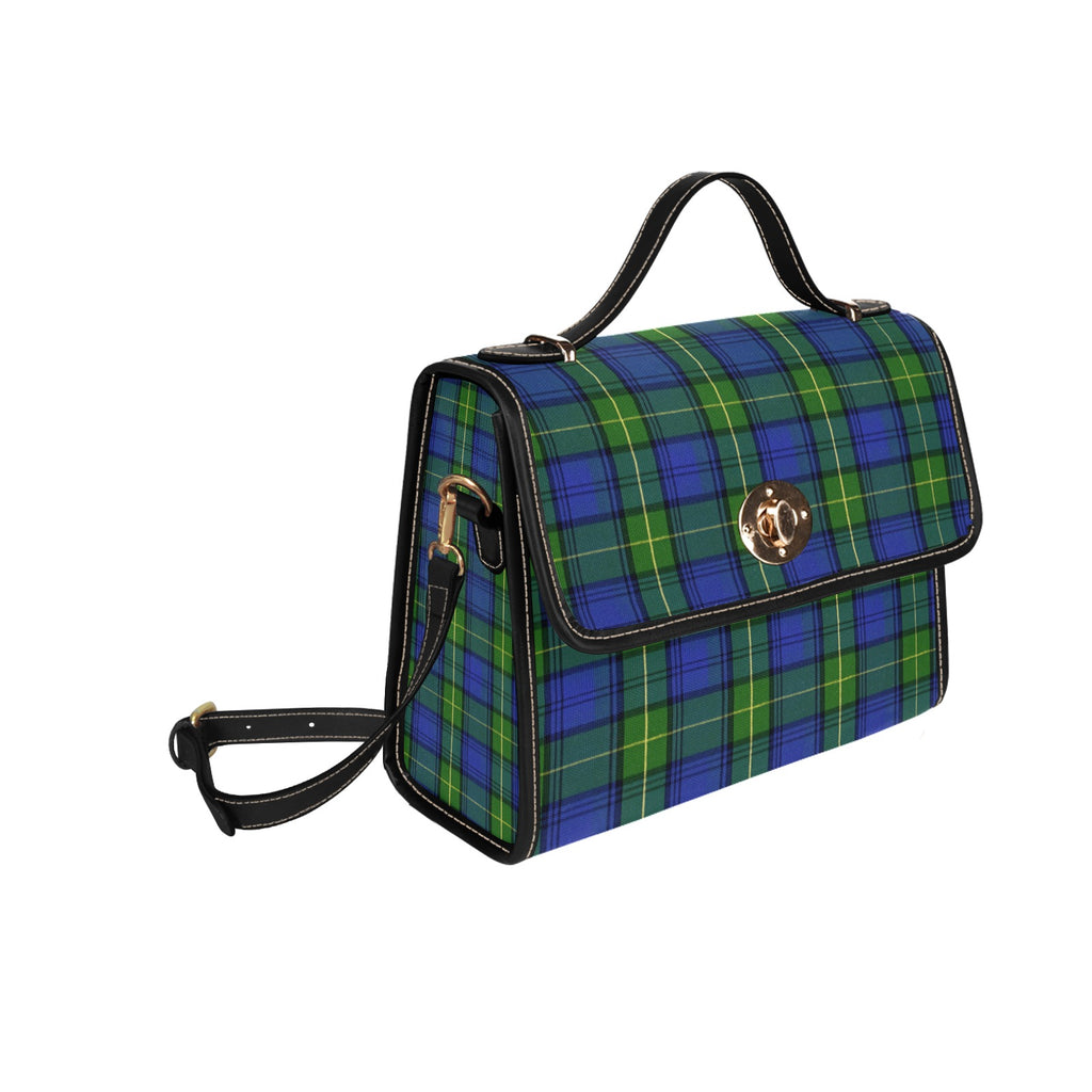 Blue Plaid Canvas Bag
