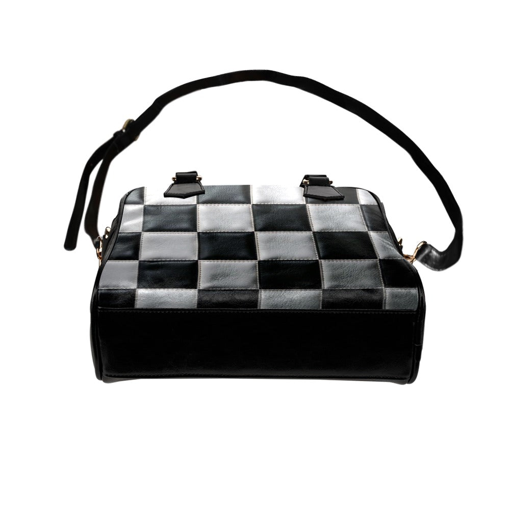 Checkerboard Shoulder Handbag