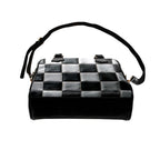 Checkerboard Shoulder Handbag bottom view with shoulder strap