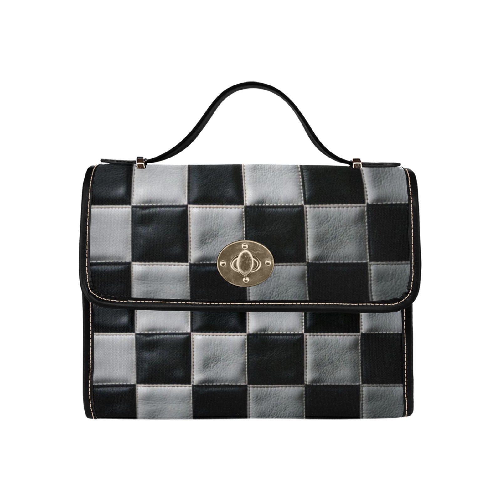 Checkerboard Canvas Bag