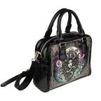 Female Gaze Art Shoulder Handbag three-quarter view