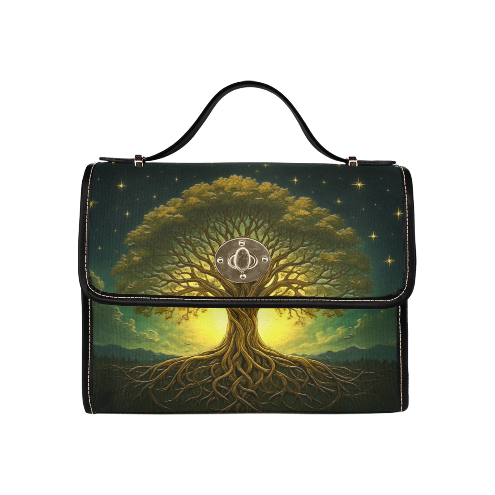 Mystical Tree of Life Canvas Bag