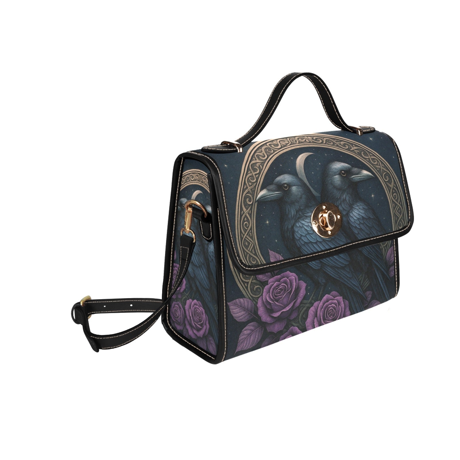 Twin Crows Canvas Bag