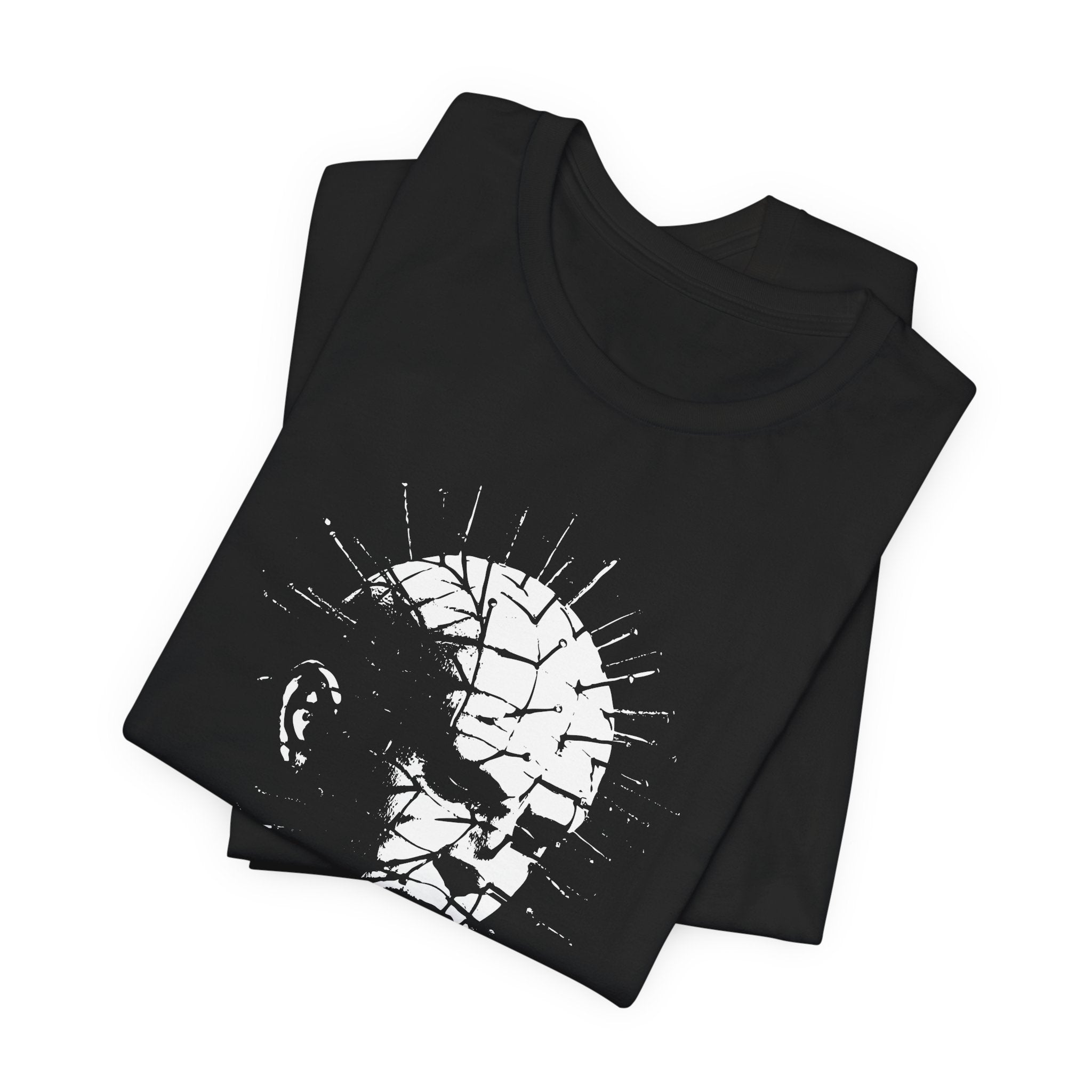 Horror Graphic Tee  'Nailed It' Pinhead Design