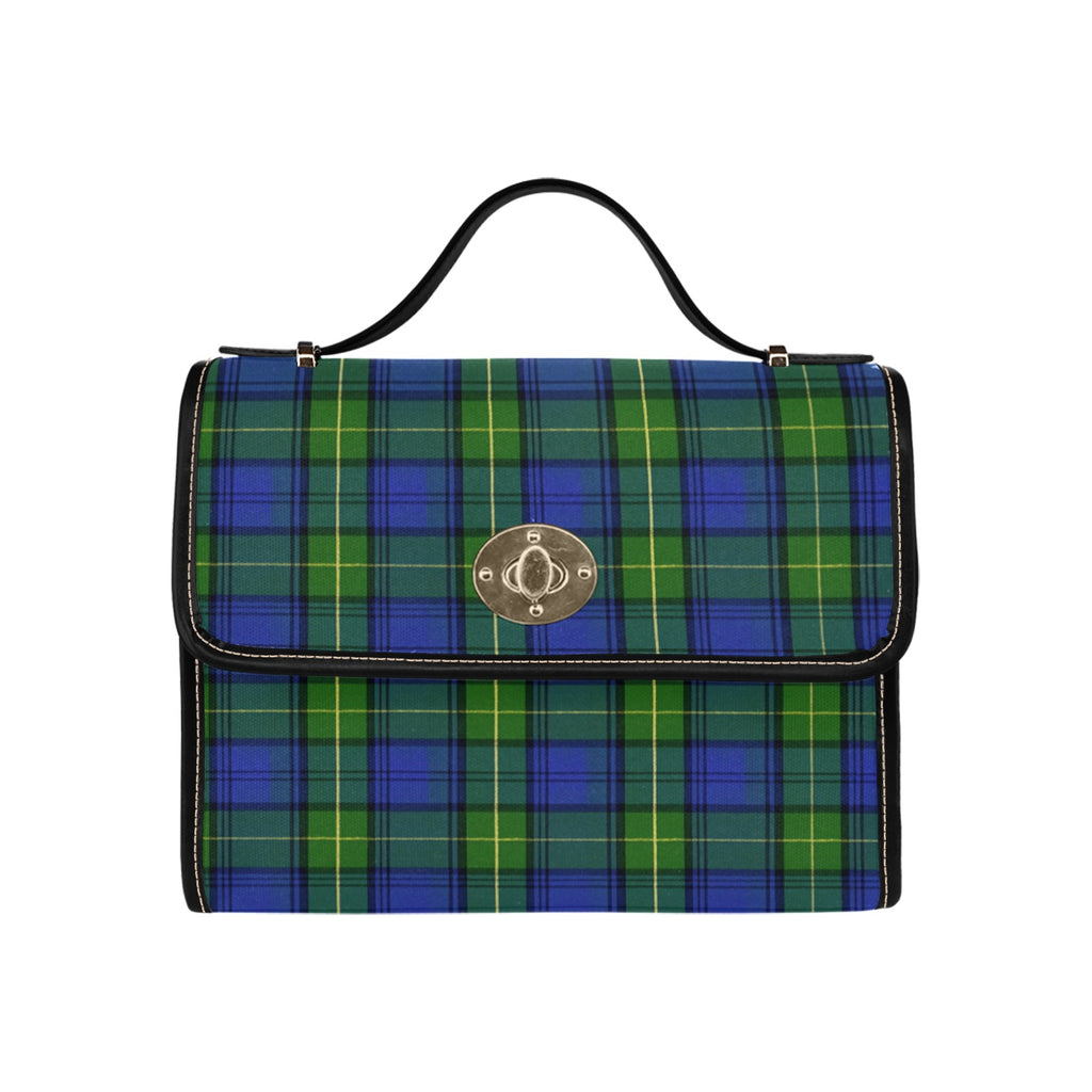 Blue Plaid Canvas Bag