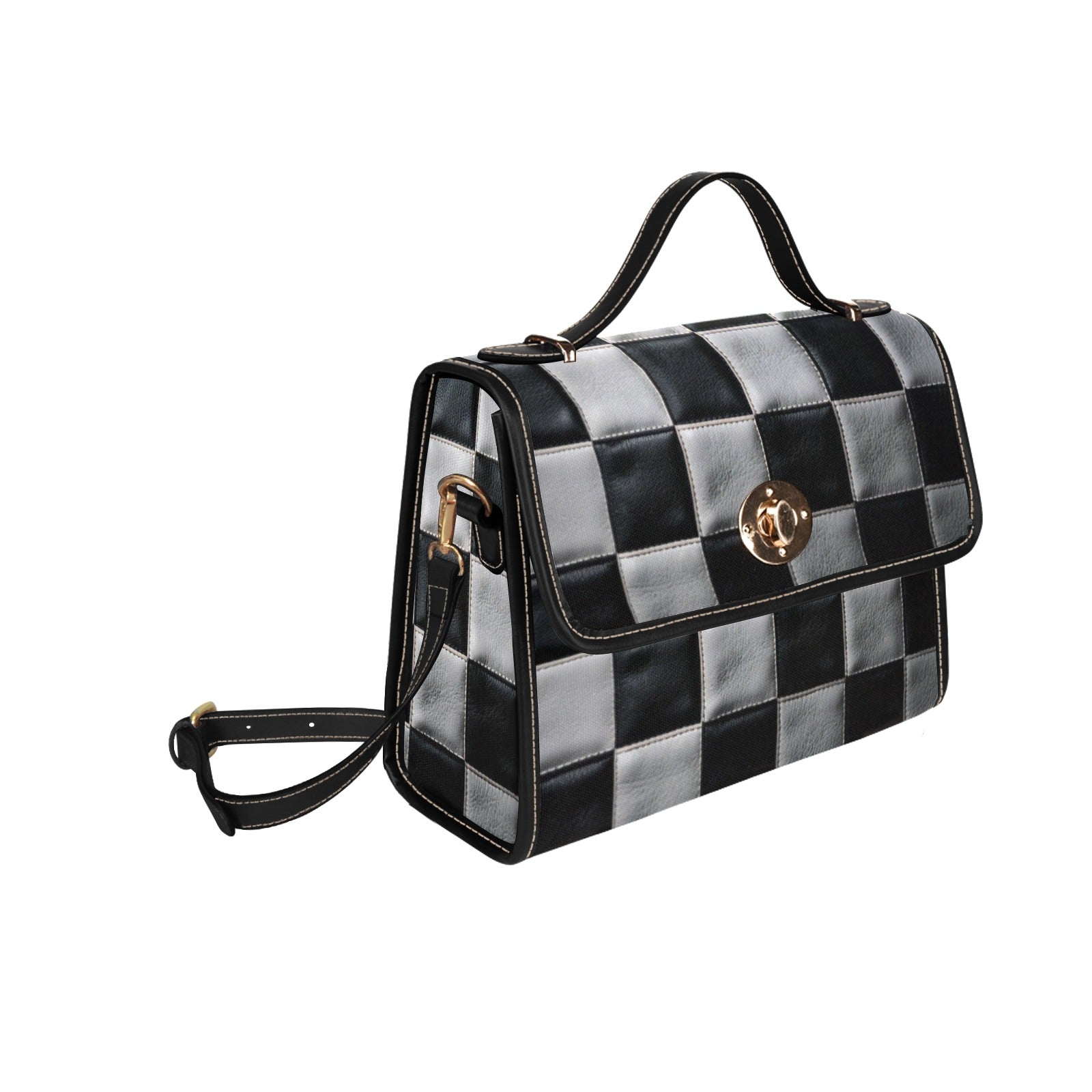 Checkerboard Canvas Bag