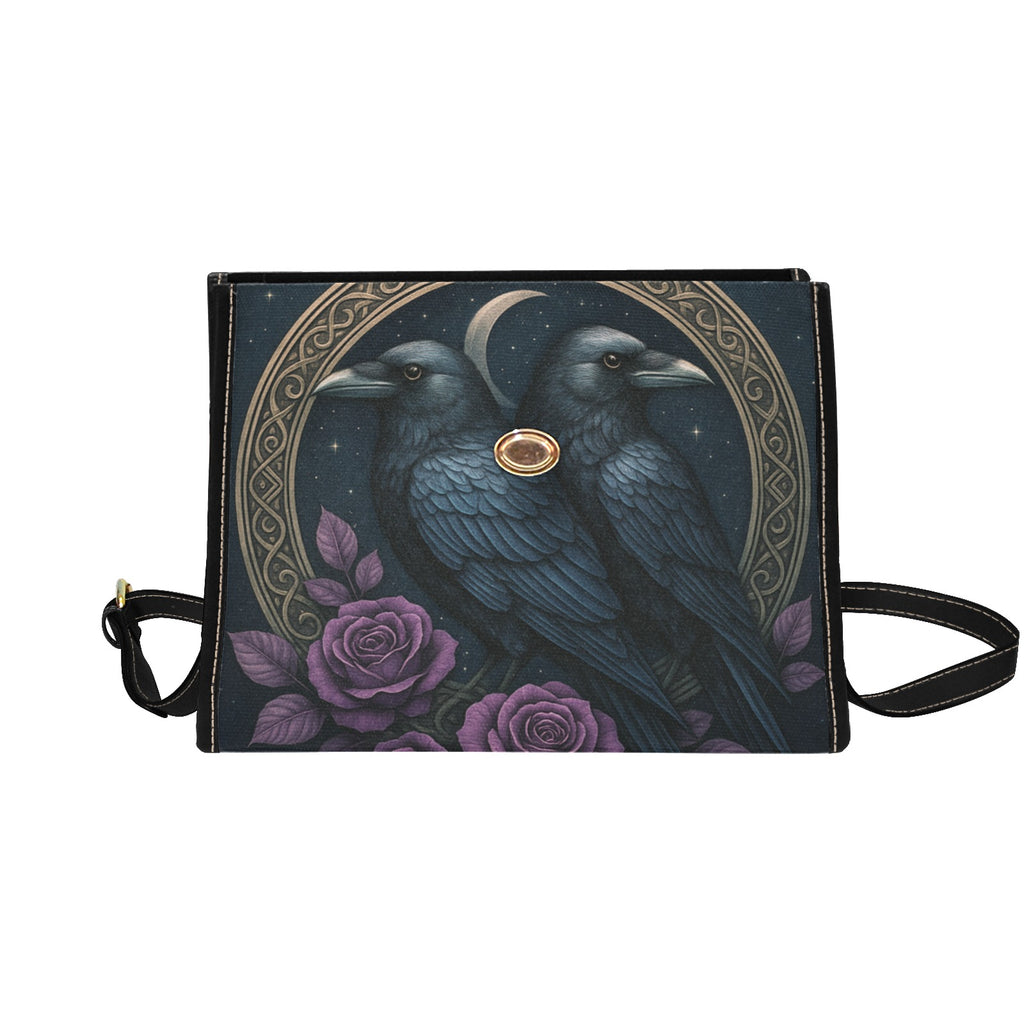 Twin Crows Canvas Bag