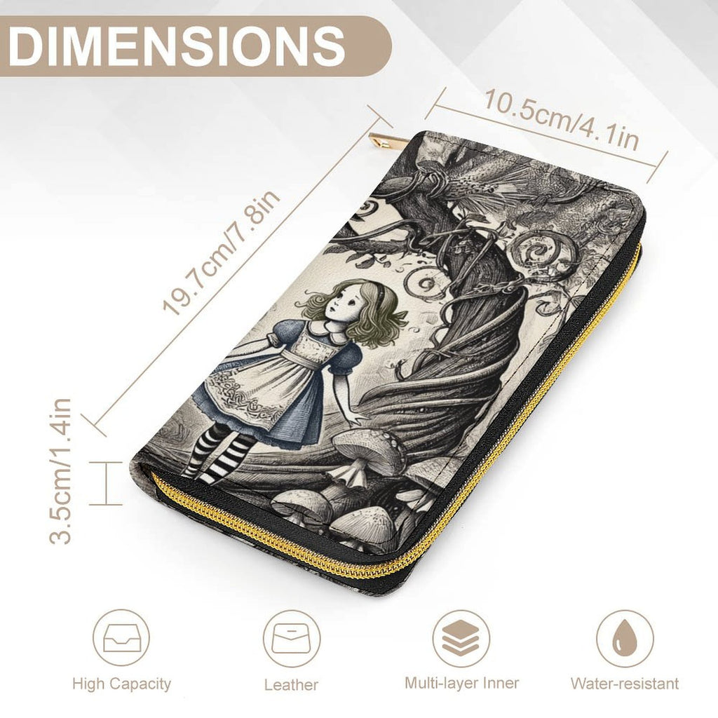 Wonderland Storybook Leather Wallet