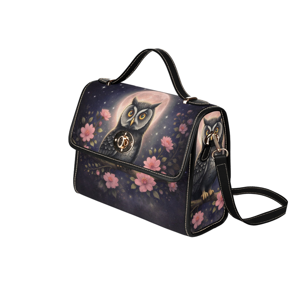 Owl & Flowers Canvas Bag