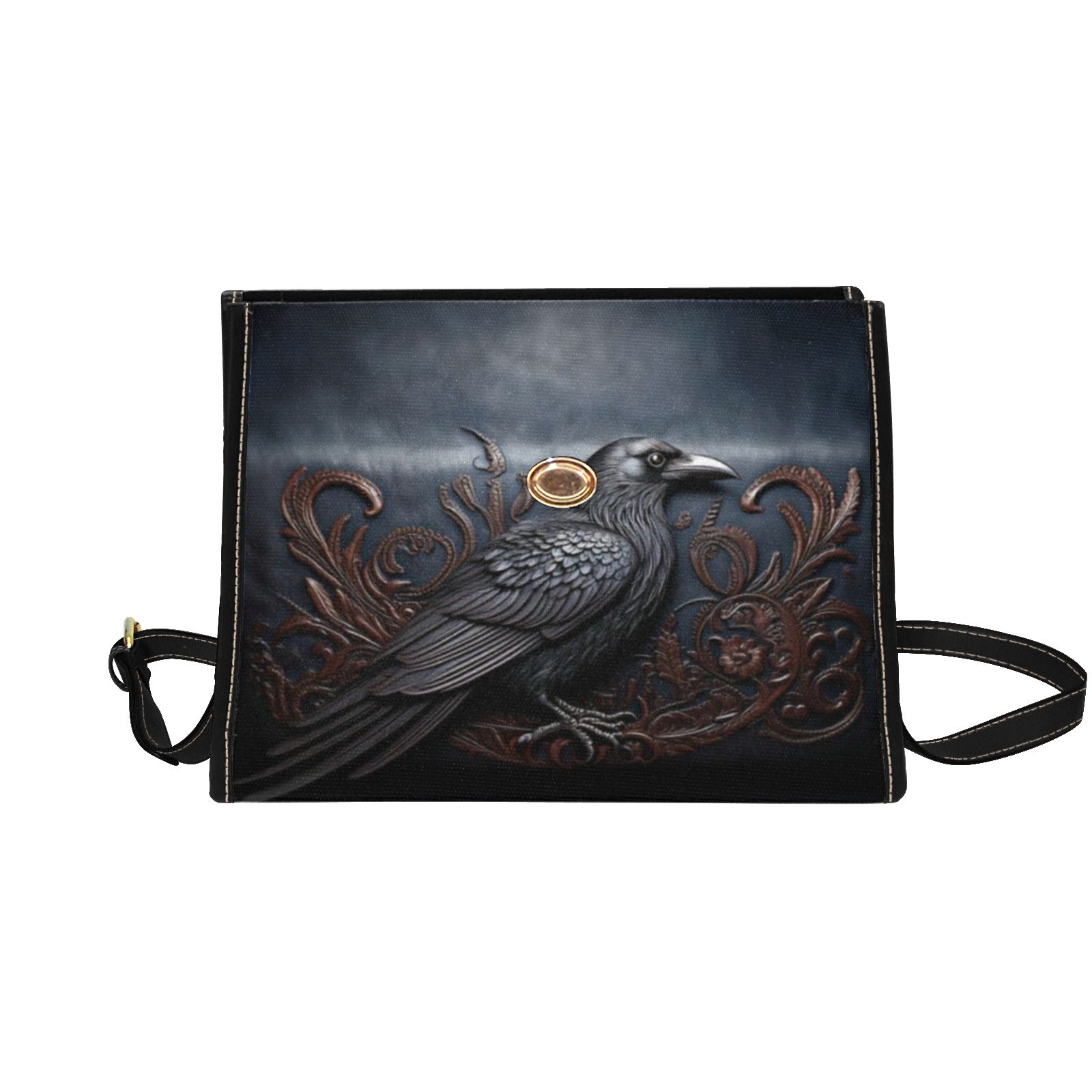 Black Crow Canvas Bag
