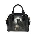 Moonlit Raven Skull Shoulder Handbag
