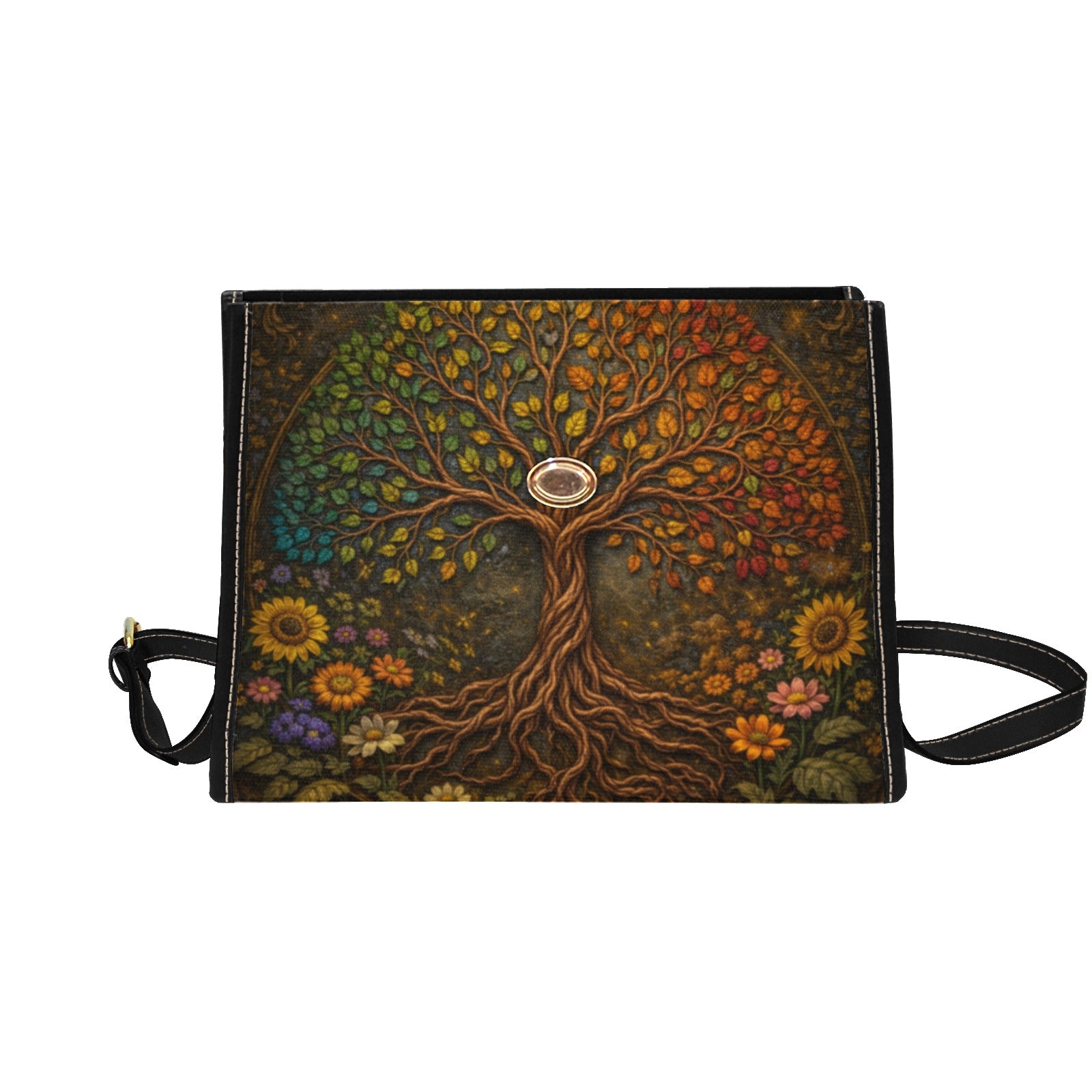 Colorful Tree of Life Canvas Bag