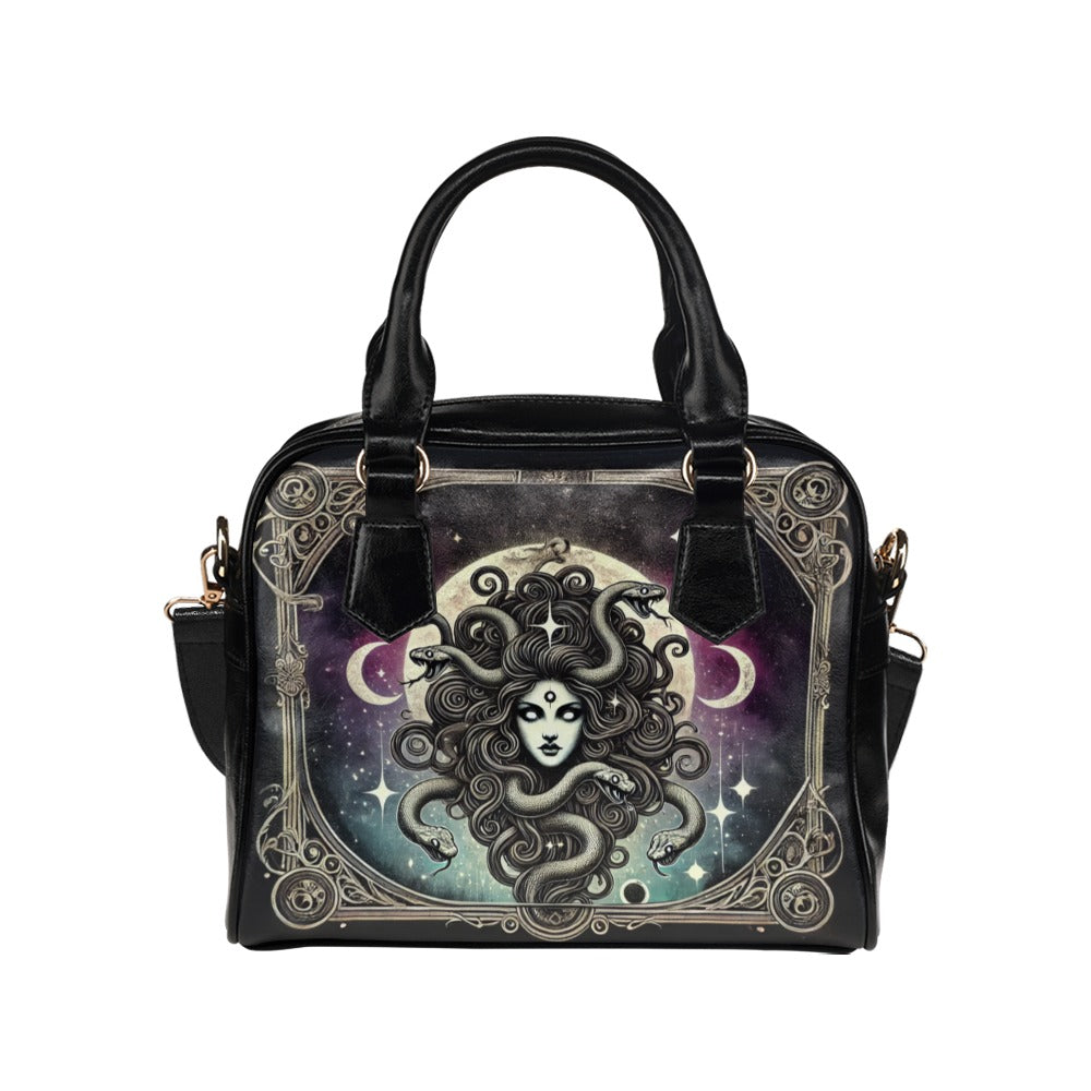 Female Gaze Art Shoulder Handbag