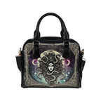 Female Gaze Art Shoulder Handbag front view