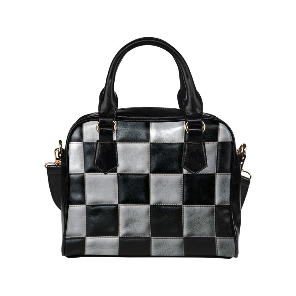 Checkerboard Shoulder Handbag