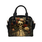 Skeleton Flowers Shoulder Handbag alternate front view