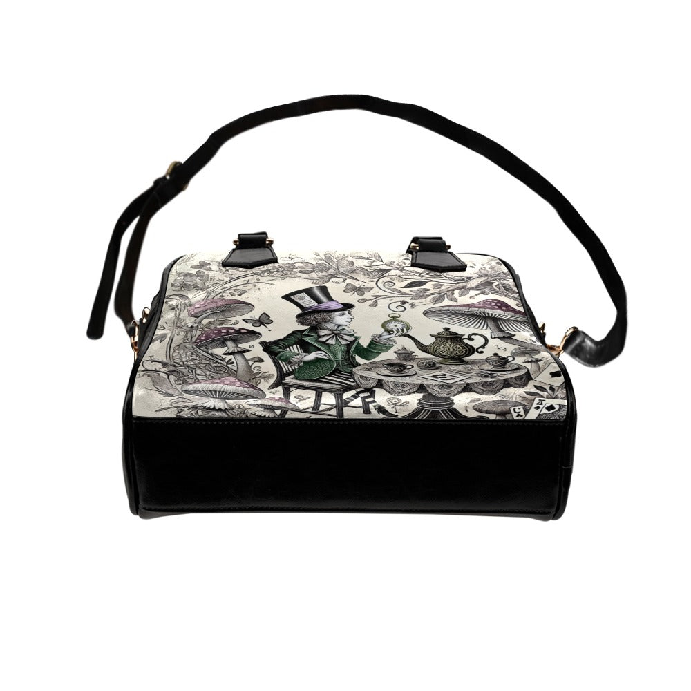 Mad Hatter Wonderland Shoulder Handbag