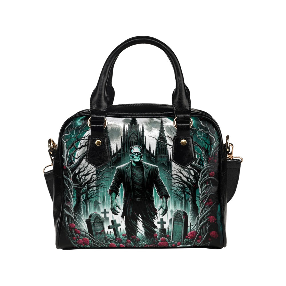 Frankenstein Grave Shoulder Handbag