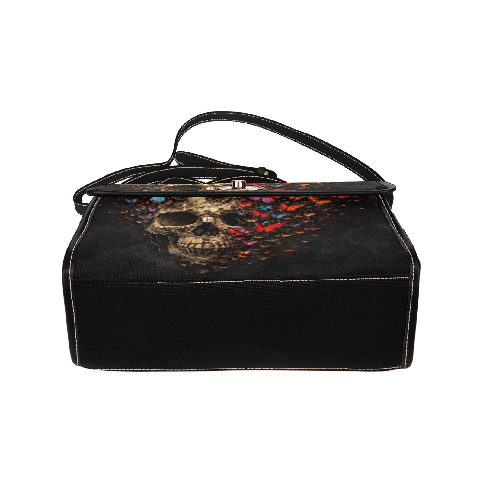 Skull Butterfly Canvas Bag