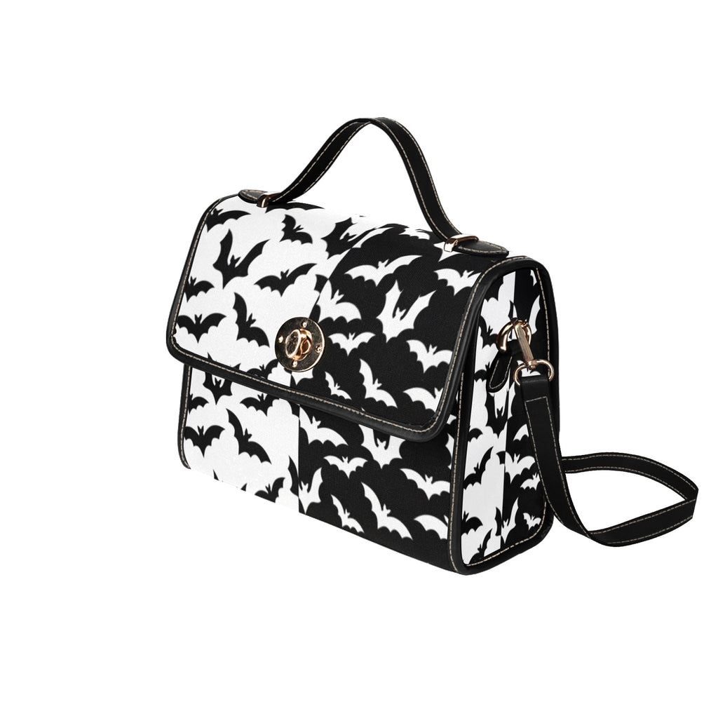 Black & White Bats Canvas Bag