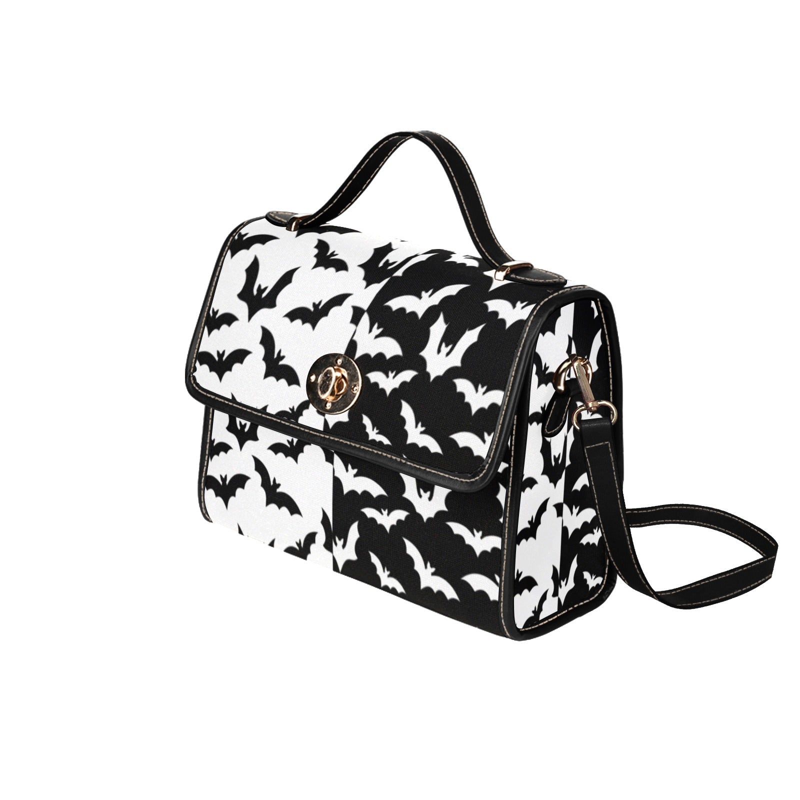 Black & White Bats Canvas Bag