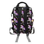 Enchanted Unicorn Backpack back view with padded shoulder straps