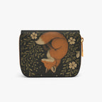 Woodland Fox Bifold Zipper Wallet alternate exterior reverse view