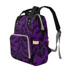 Purple Bats Backpack right three-quarter view