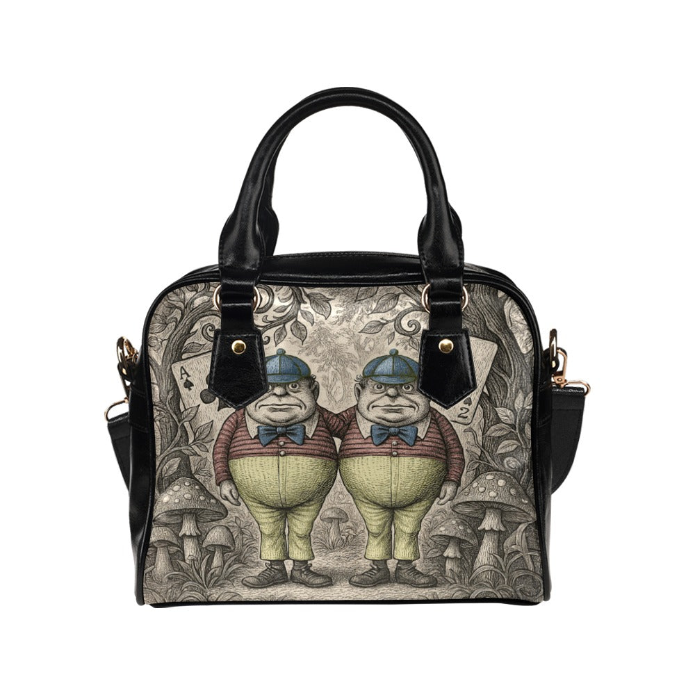 Tweedledee & Tweedledum Shoulder Handbag