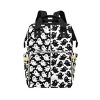 Black & White Ghost Backpack front view