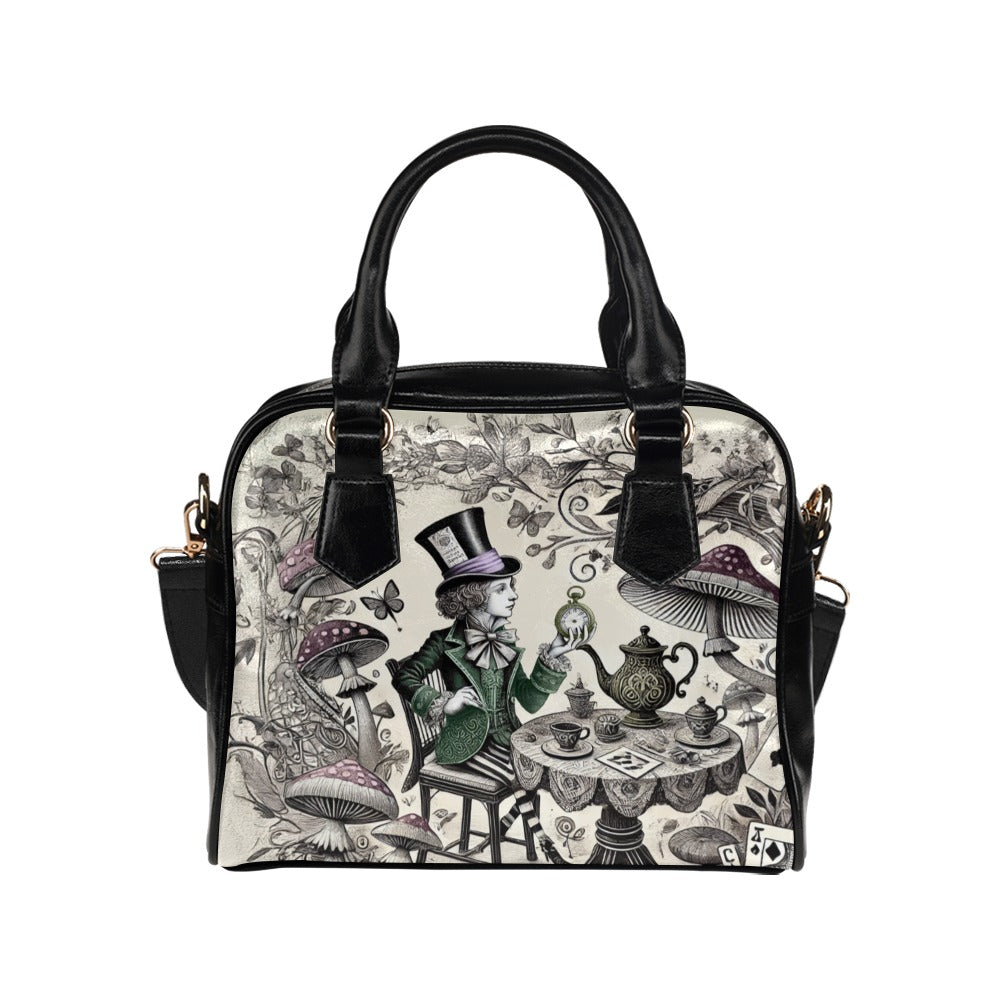 Mad Hatter Wonderland Shoulder Handbag