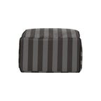 Gray & Black Stripe Backpack bottom view