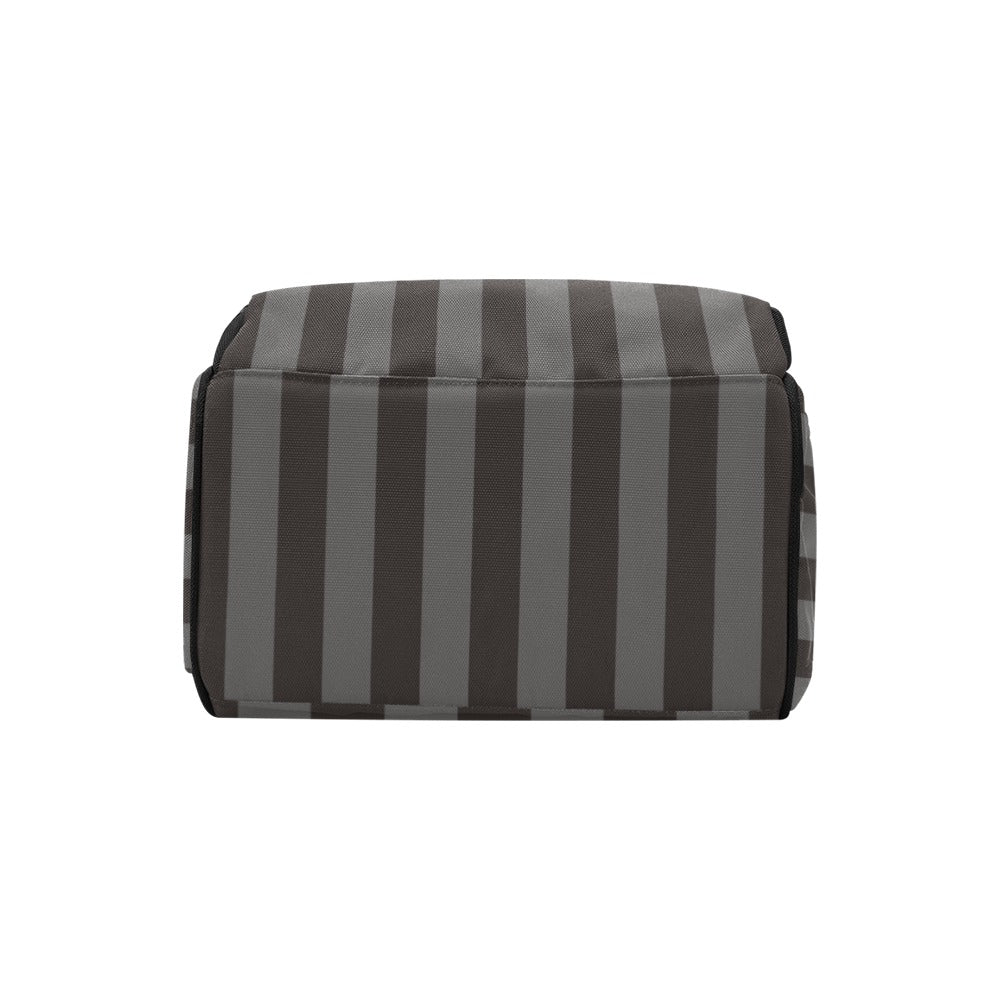 Gray & Black Stripe Backpack