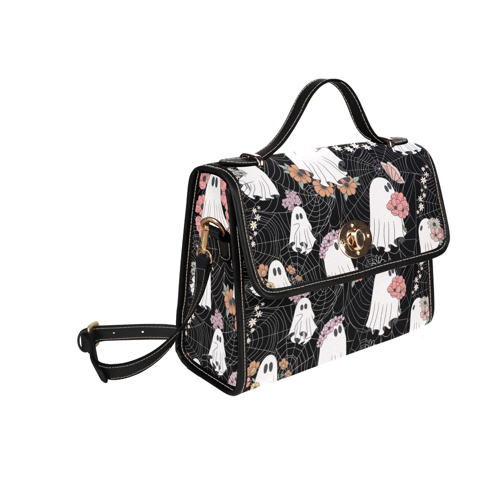 Ghost & Spiderweb Canvas Bag