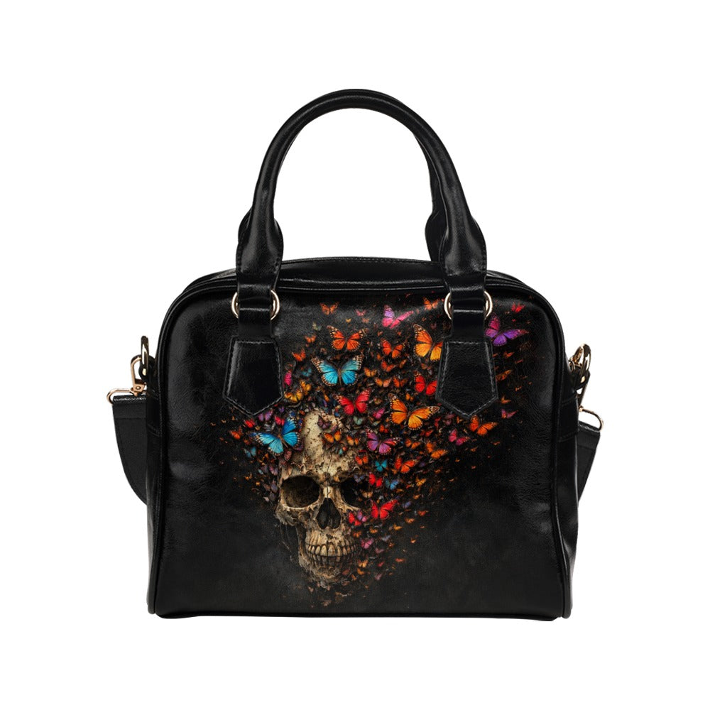 Skull Butterfly Shoulder Handbag