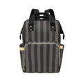 Gray & Black Stripe Backpack