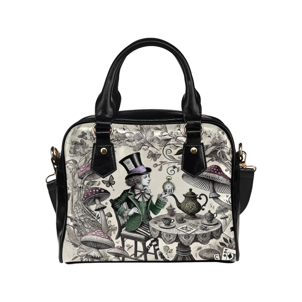 Mad Hatter Wonderland Shoulder Handbag